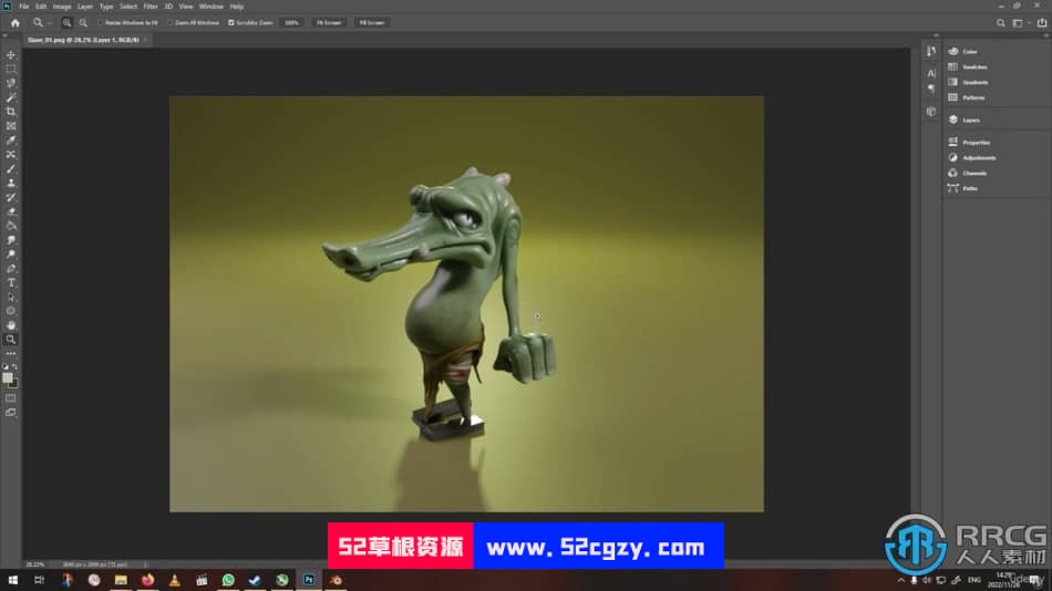 Zbrush鳄鱼人雕刻初学者入门指南视频教程 ZBrush 第9张