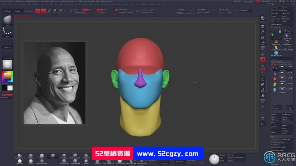 Zbrush真实照片雕刻出3D人物角色技术视频教程 ZBrush 第3张