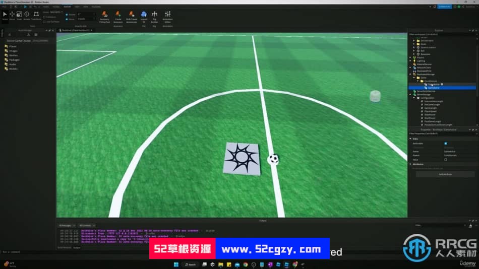 Roblox Studio足球体育游戏完整实例制作视频教程 CG 第3张