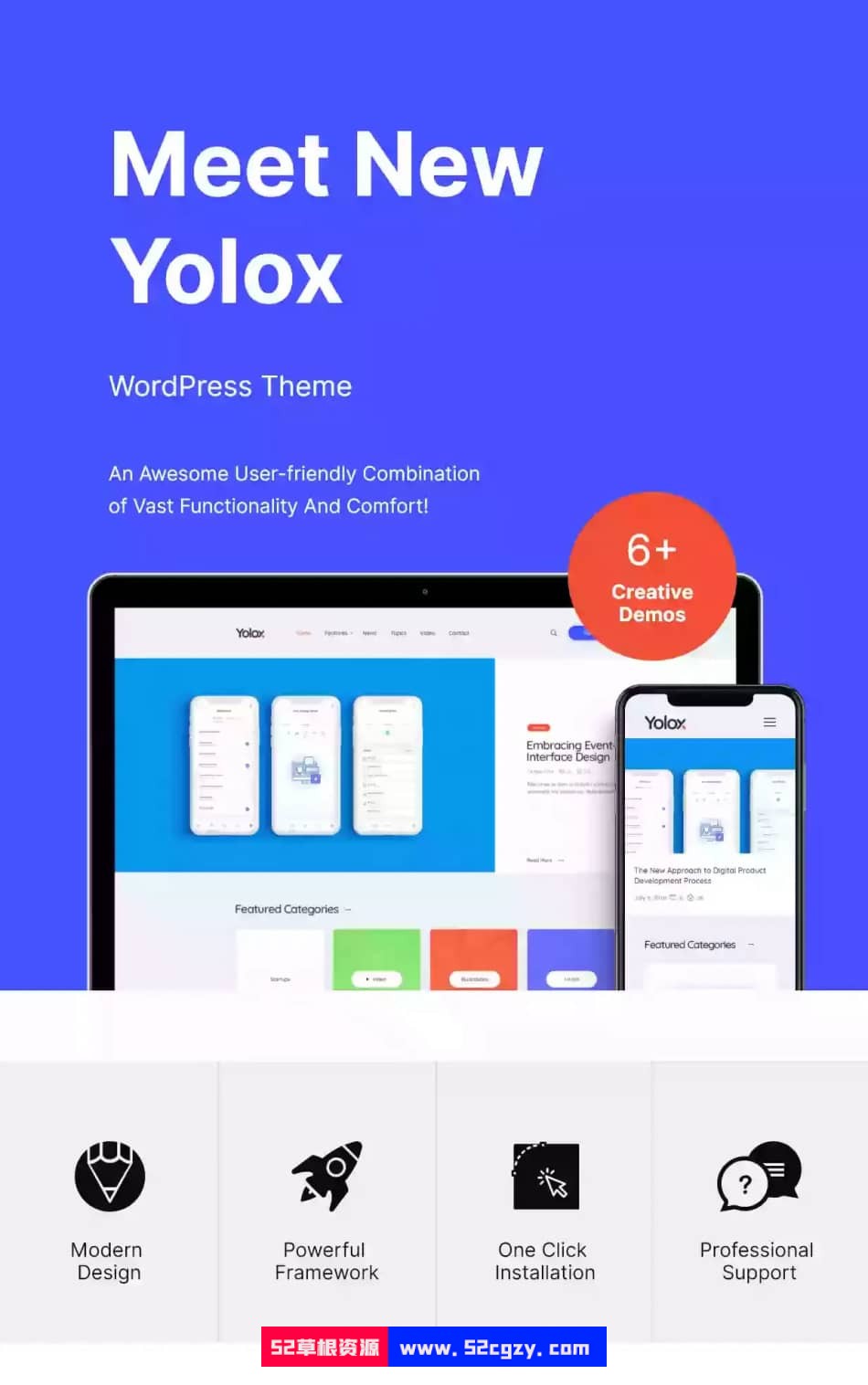 Yolox 汉化版-现代商业媒体博客WordPress主题 wordpress主题/插件 第3张