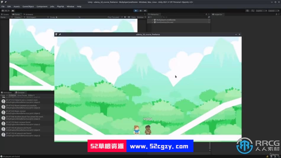 Unity与Playfab Photon 2D多人游戏开发视频教程 Unity 第12张