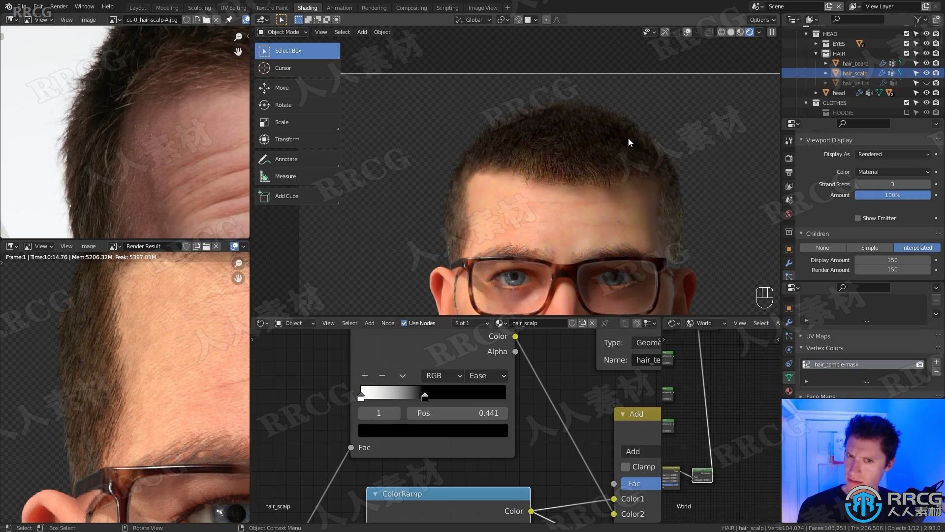 【中文字幕】Blender超逼真人类肖像制作核心技术训练视频教程 3D 第23张