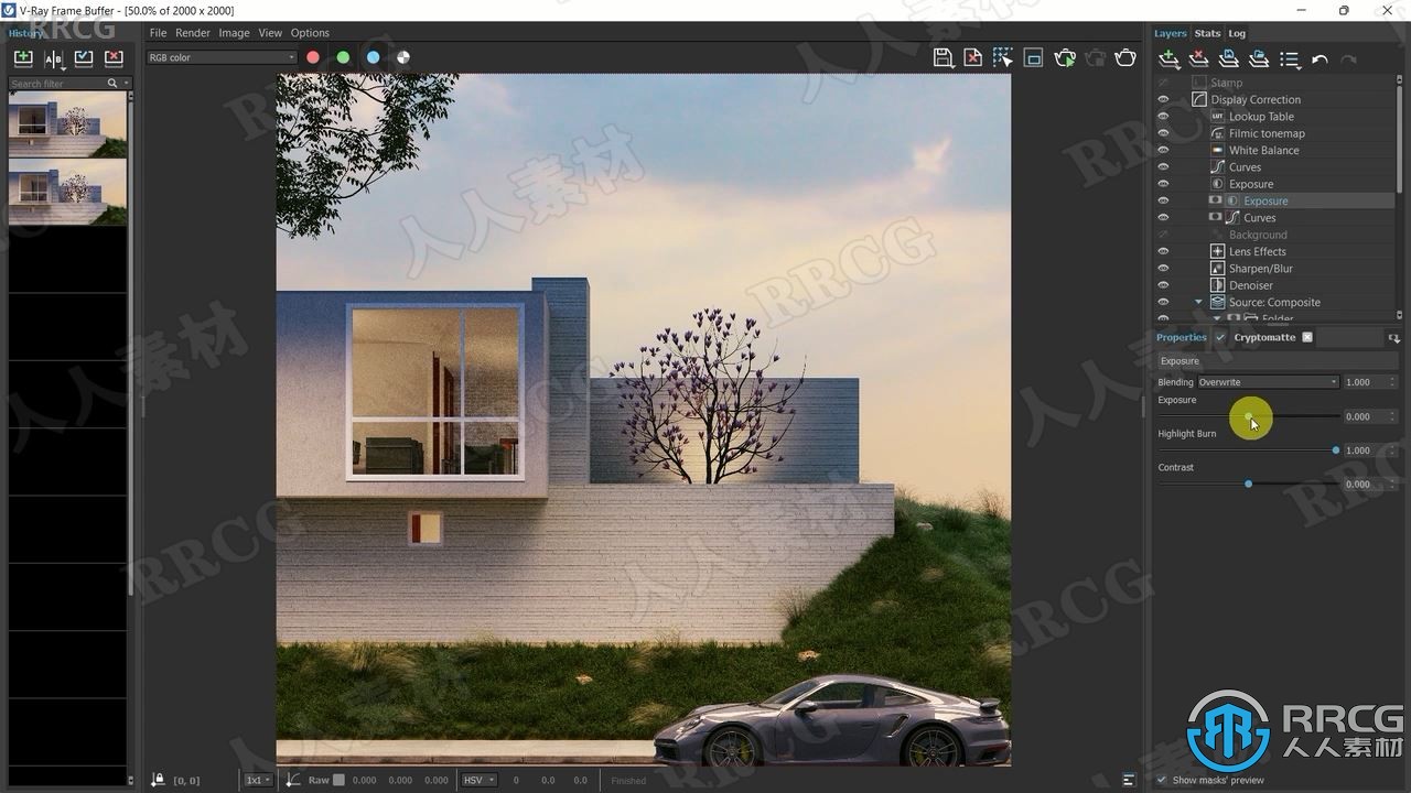 Sketchup和V-ray外部建筑场景渲染大师班视频教程 SU 第8张