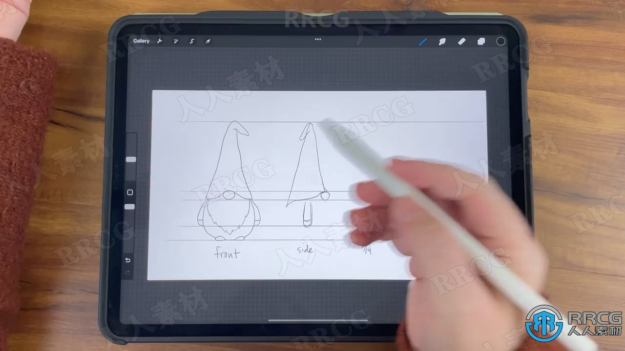 Procreate绘制卡通小矮人角色数字绘画视频教程 CG 第11张