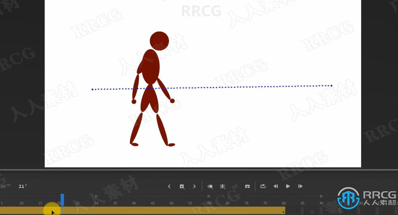 Animate创建通人物步行循环动画视频教程 design others 第2张