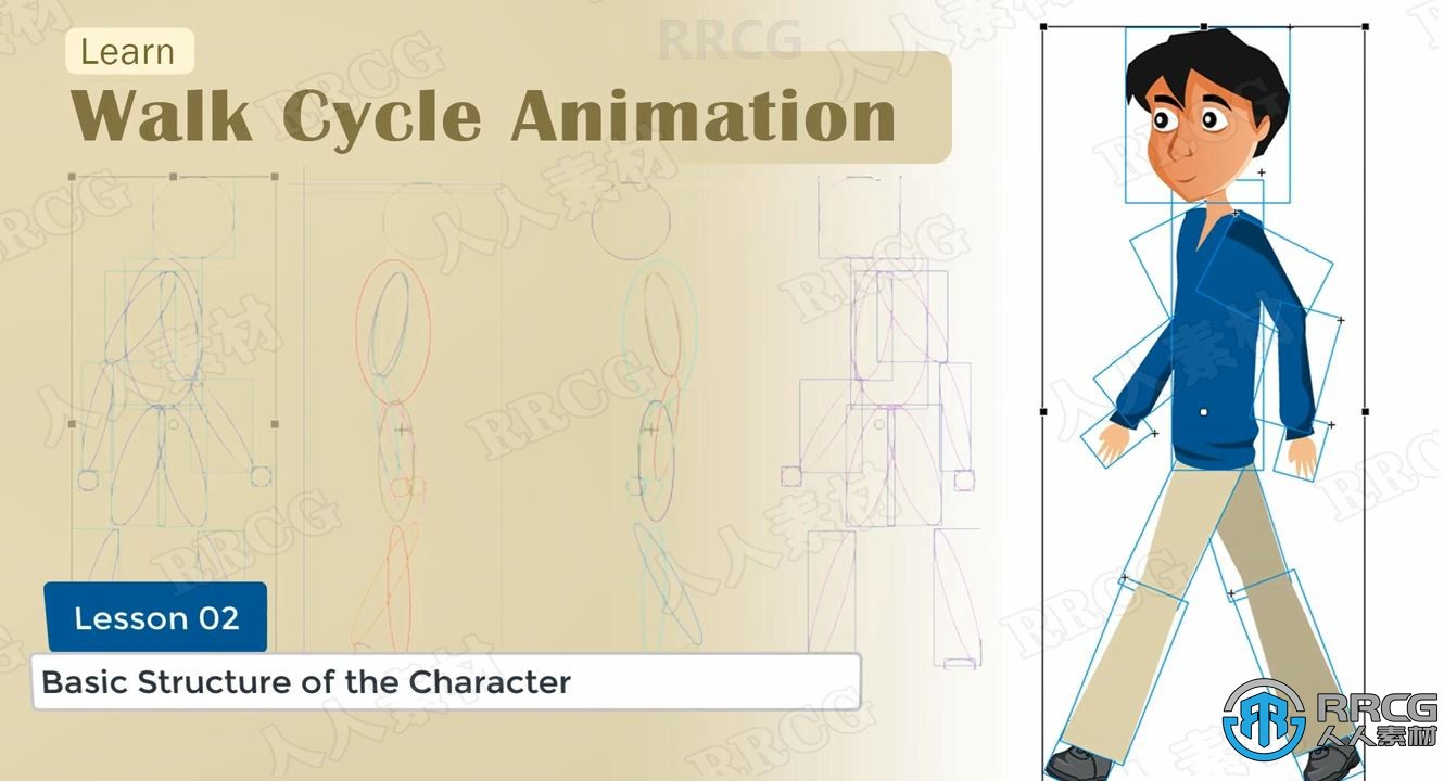 Animate创建通人物步行循环动画视频教程 design others 第4张