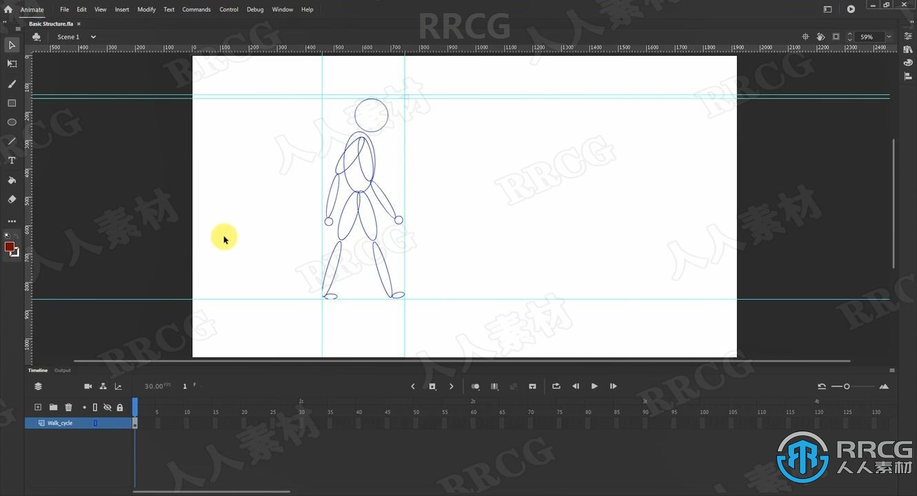 Animate创建通人物步行循环动画视频教程 design others 第7张