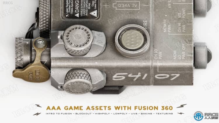 Fusion 360 3A游戏资产实例制作视频教程 3D 第3张