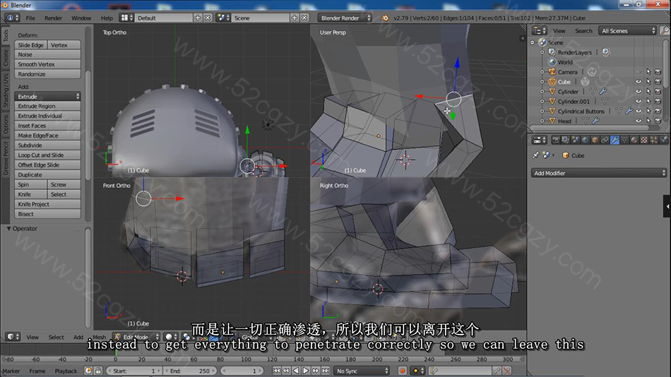 【中英字幕】Blender 3D建模从头学习完全培训大师级视频教程 3D 第2张