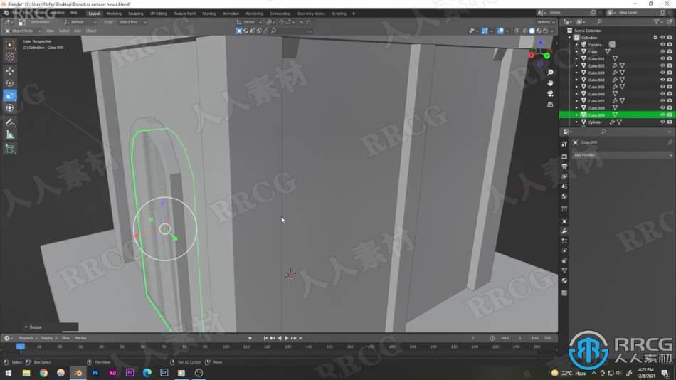 Blender卡通森林小屋实例制作视频教程 3D 第2张