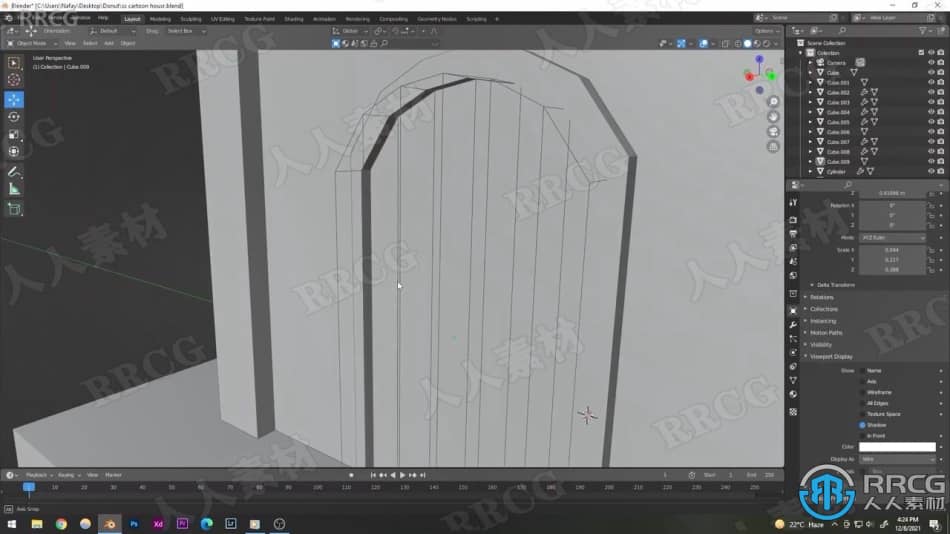 Blender卡通森林小屋实例制作视频教程 3D 第3张