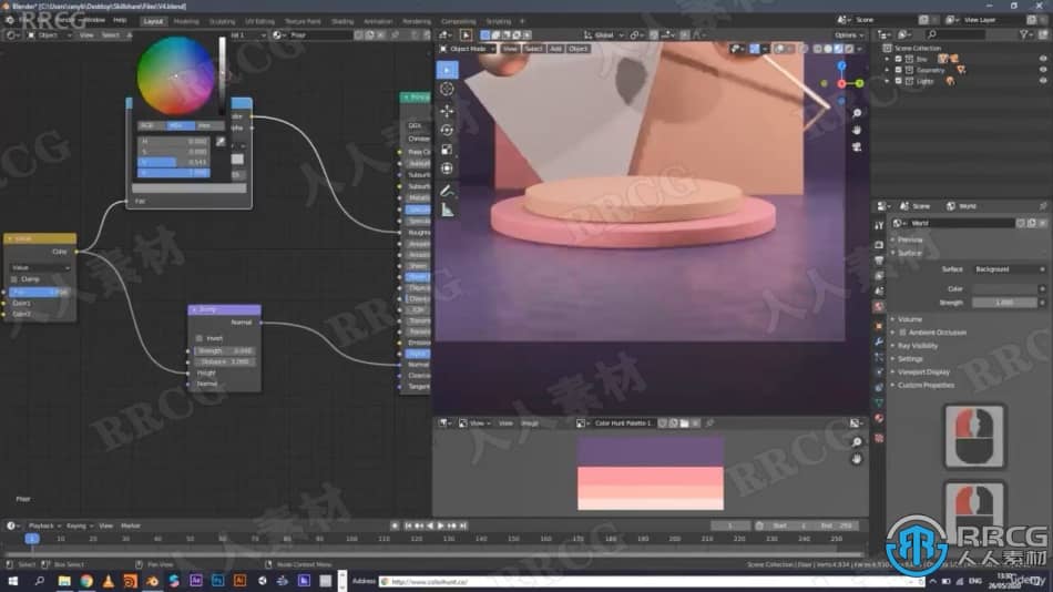 【中文字幕】Blender几何小场景设计实例制作视频教程 3D 第7张