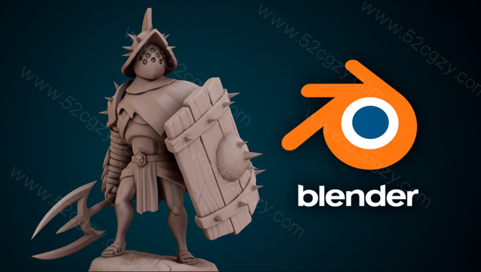 【中英字幕】Blender 2.91 创建3D游戏角色雕刻建模完整工作流程教程 3D 第14张