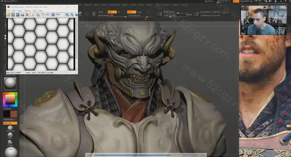 ZBrush教程-死灵战士硬表面建模雕刻3D打印制作视频教程 3D 第7张