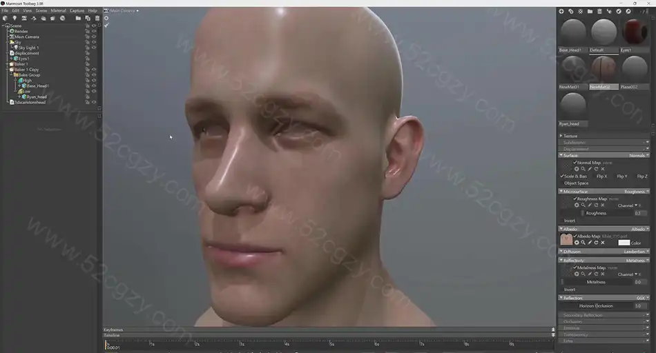 【中英字幕】Zbrush教程-超精细角色面部雕刻大师级视频 3D 第10张