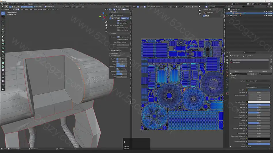 Blender教程-科幻游戏机器人无人机完整制作工作流程视频教程 3D 第6张