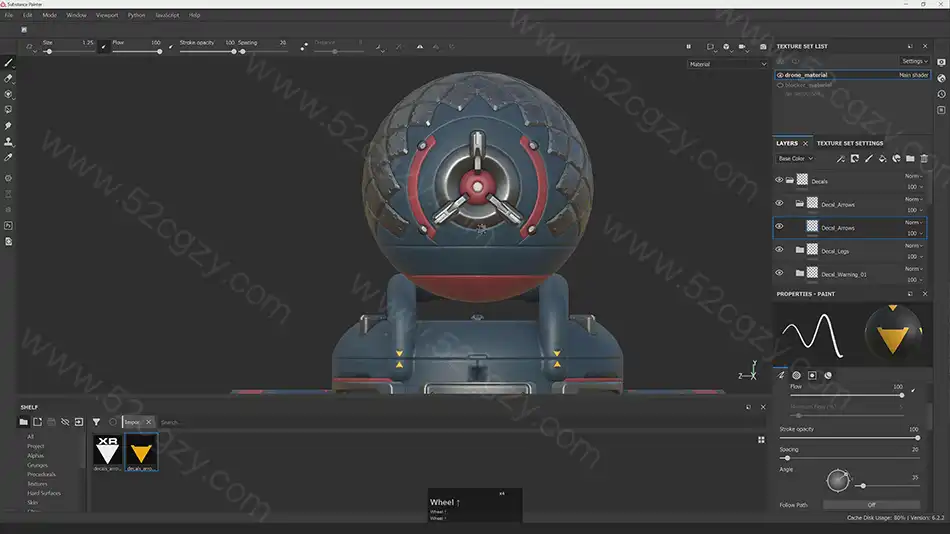 Blender教程-科幻游戏机器人无人机完整制作工作流程视频教程 3D 第8张