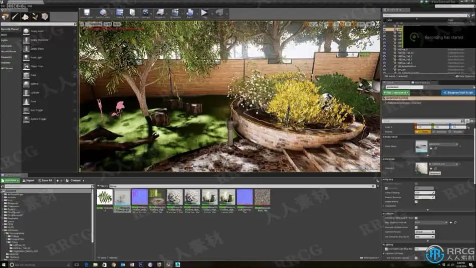 Unreal Engine私人花园别墅办公室实例场景制作视频教程 CG 第12张