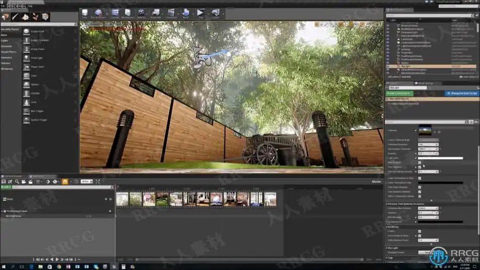 Unreal Engine私人花园别墅办公室实例场景制作视频教程 CG 第15张