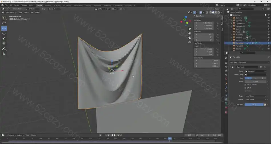 【中英字幕】Blender 3D失落的神庙完整实例制作工作流视频教程 3D 第5张