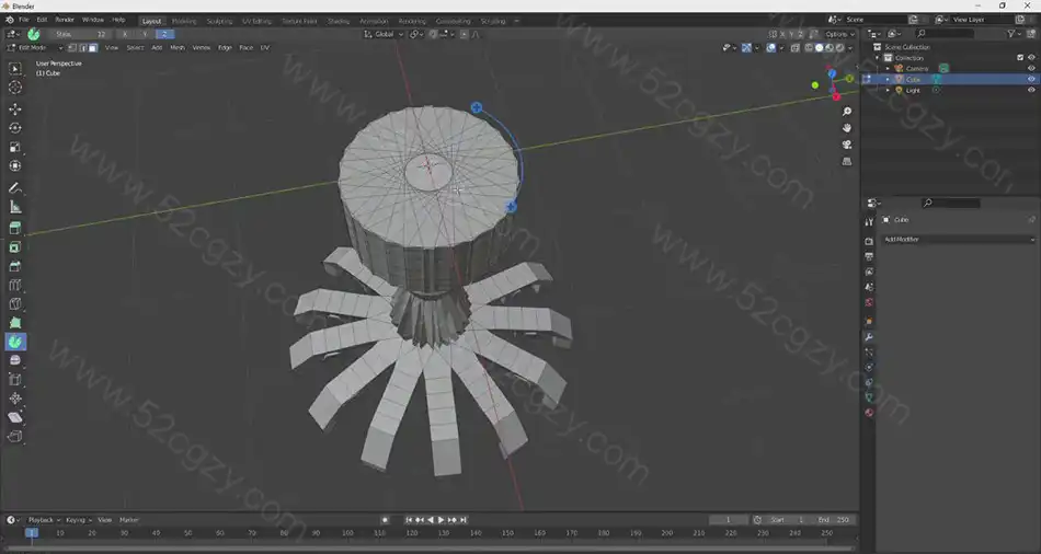 【中英字幕】Blender 3D失落的神庙完整实例制作工作流视频教程 3D 第6张