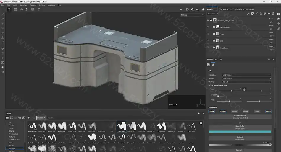 在Blender和UE4中的科幻游戏环境建模照明纹理大师级教程 3D 第5张