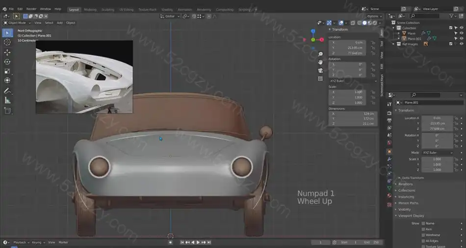 【中文字幕】Blender经典宝马BMW507汽车完整制作完整教程 3D 第4张