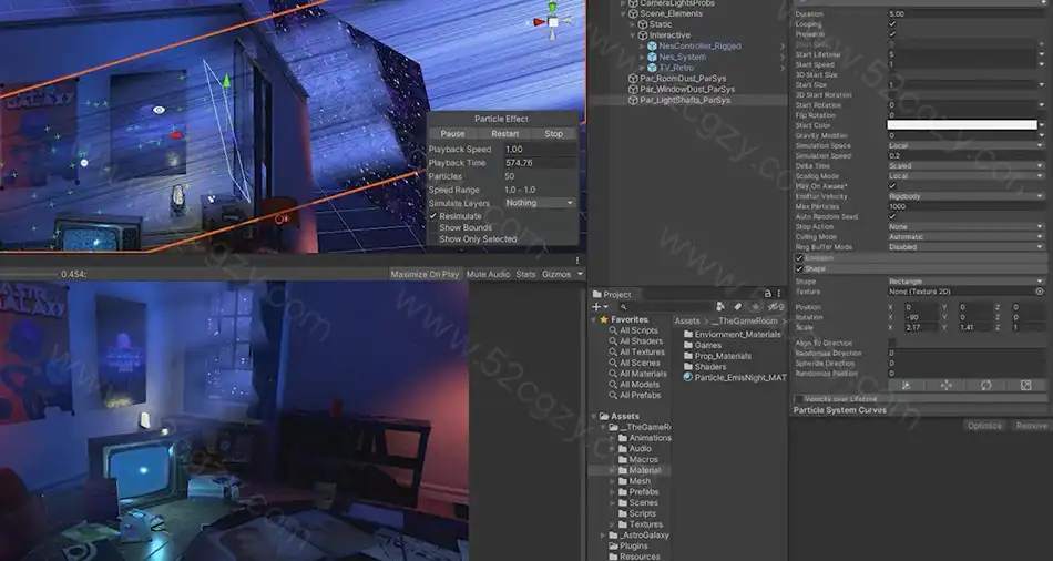 【中英字幕】Unity无编程游戏室与太空射击游戏完整制作视频教程 3D 第3张