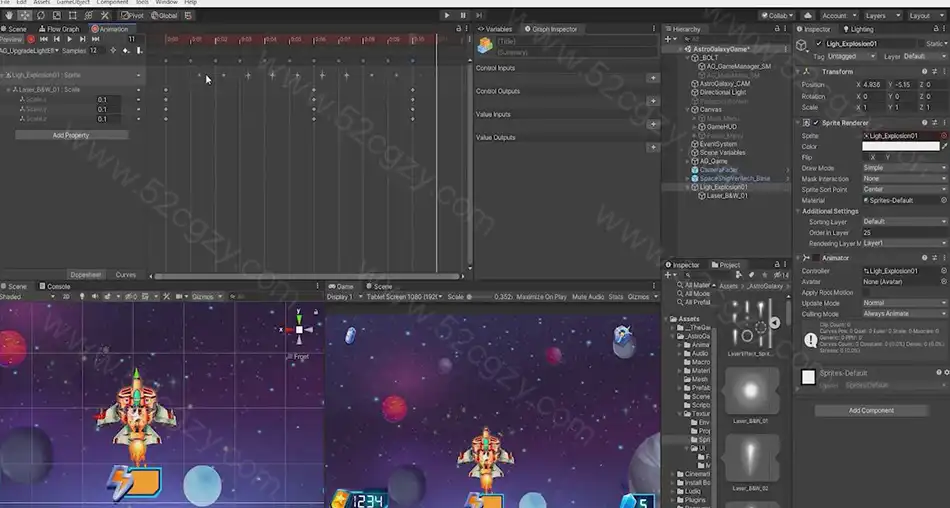 【中英字幕】Unity无编程游戏室与太空射击游戏完整制作视频教程 3D 第7张