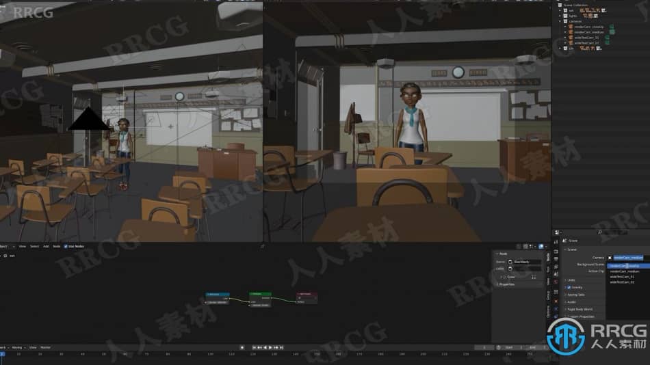 Blender白天室内场景照明渲染技术视频教程 3D 第2张