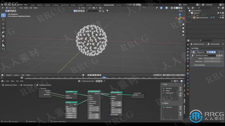 Blender 3.0几何节点动画技术训练视频教程 3D 第2张