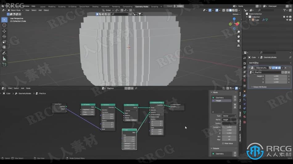 Blender 3.0几何节点动画技术训练视频教程 3D 第8张