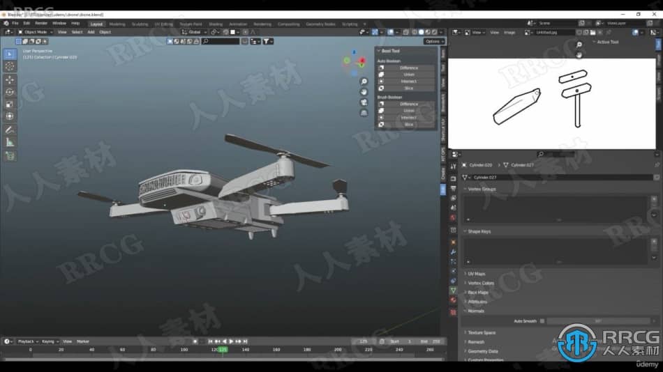 Blender 3D建模与附加组件功能技术训练视频教程 3D 第4张