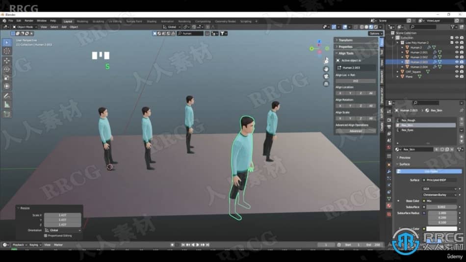Blender 3D建模与附加组件功能技术训练视频教程 3D 第7张