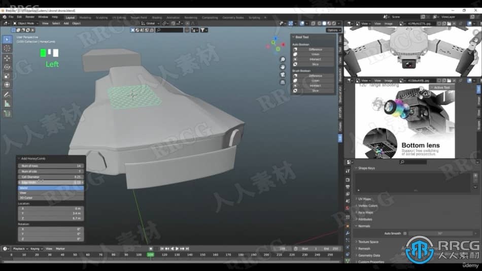 Blender 3D建模与附加组件功能技术训练视频教程 3D 第3张