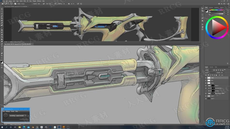 Zbrush与Blender概念艺术武器建模设计视频教程 3D 第5张