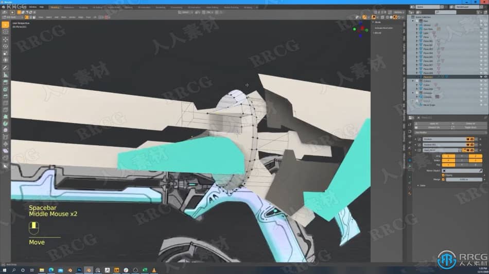 Zbrush与Blender概念艺术武器建模设计视频教程 3D 第20张