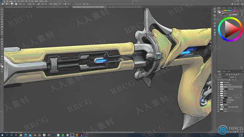 Zbrush与Blender概念艺术武器建模设计视频教程 3D 第3张