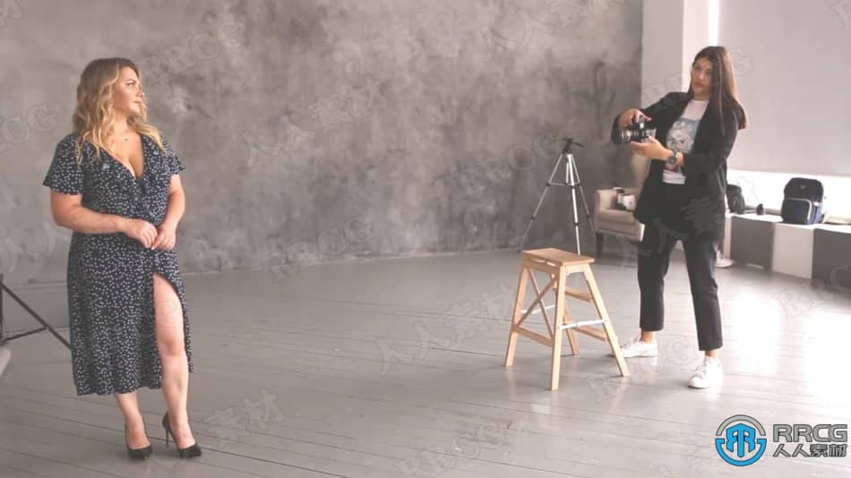女性室内杂志效果拍摄姿势技巧工作流程视频教程 摄影 第3张