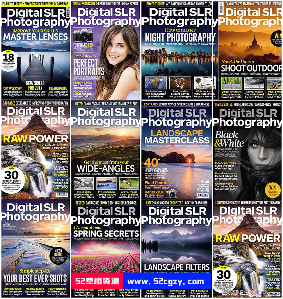 Digital SLR Photography-数码单反摄影2017年全年刊合集1-12期 摄影 第1张