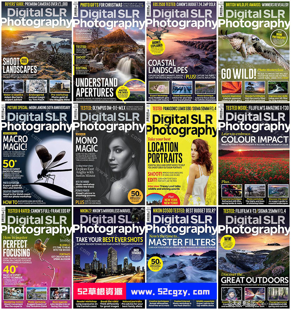 Digital SLR Photography数码单反摄影2019年全年刊合集1-12期 摄影 第1张