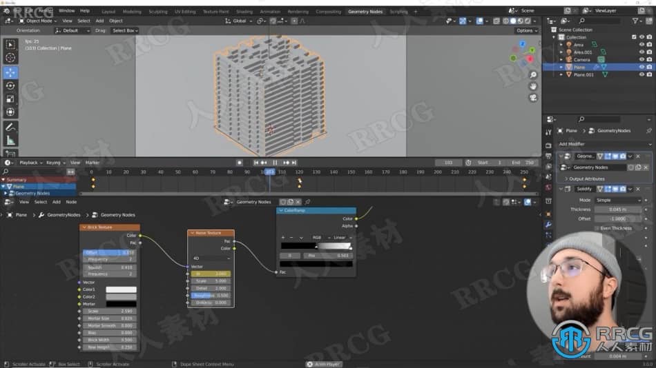 【中文字幕】Blender几何节点创建科幻建筑视频教程 3D 第14张