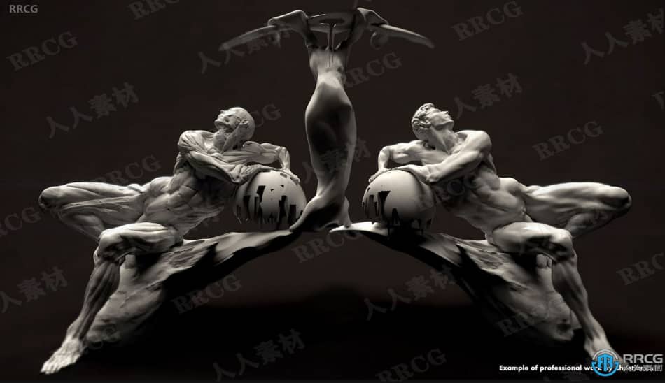 Zbrush人类身体解剖特征雕刻技术视频教程 3D 第2张