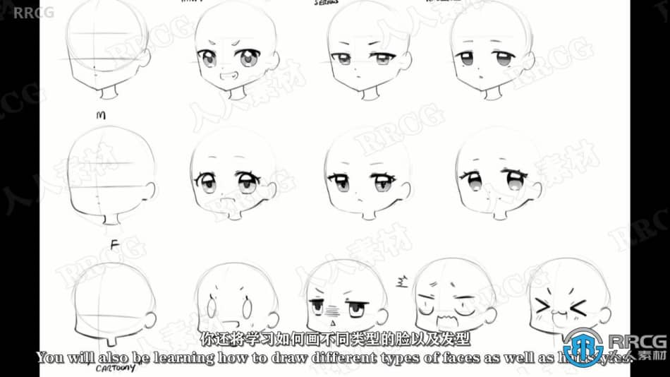 【中文字幕】如何绘制可爱卡通角色形象视频教程 PS教程 第6张