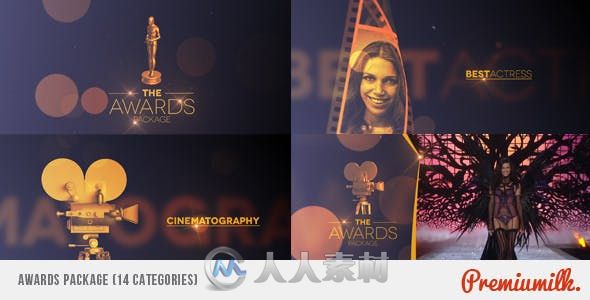 [颁奖典礼] 震撼电影颁奖典礼包装动画AE模板 AI模板/插件 第1张