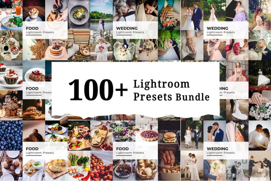 【Lightroom预设】100个婚礼美食为主摄影后期调色100+ Lightroom Presets LR预设 第1张