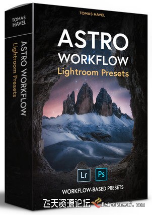 托马斯·哈维尔 - 星空和夜空摄影后期LR预设Tomas Havel - Astro Workflow Presets LR预设 第1张