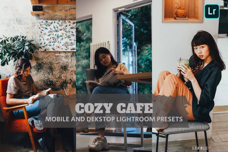 【Lightroom预设】舒适咖啡厅电影人像后期调色Cozy Cafe Lightroom Presets LR预设 第1张