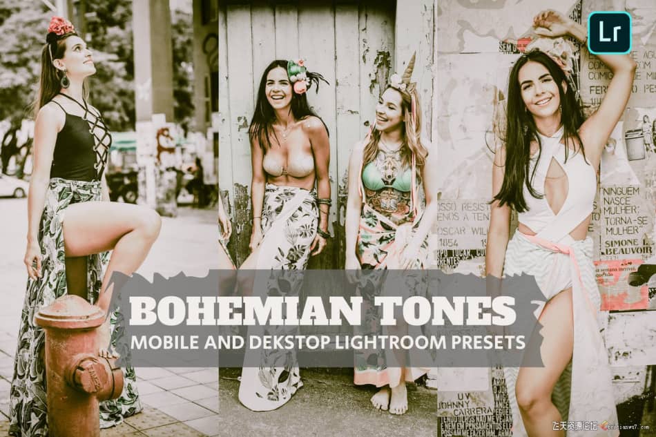 【Lightroom预设】波西米亚风光风格色调Bohemian Tones Lightroom Presets LR预设 第1张