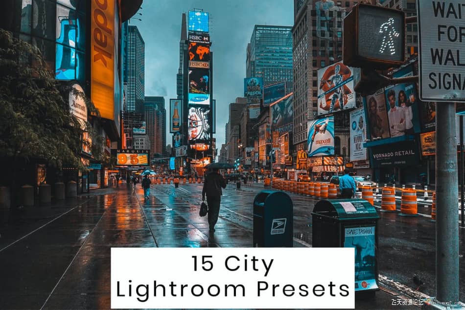 【Lightroom预设】城市街拍夜景风光后期调色15 City Lightroom Presets LR预设 第1张